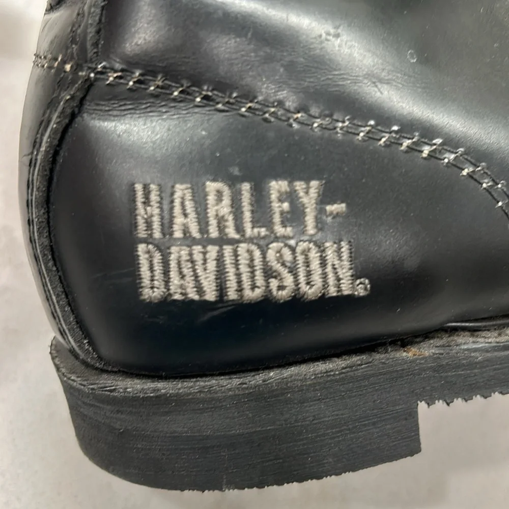 Vintage Harley Davidson Men’s Leather Lace Up Boots Made in the USA Biker Size 8